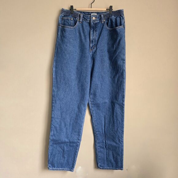 Vintage LL Bean  Flannel Lined Original Relaxed Fit Jeans Size 16 Tall - Picture 1 of 4